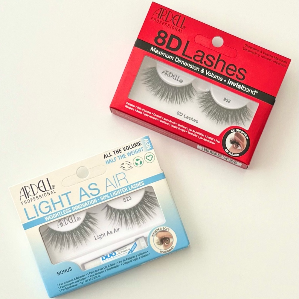 Ardell Lashes Set (8D-952 and Light As Air-523)